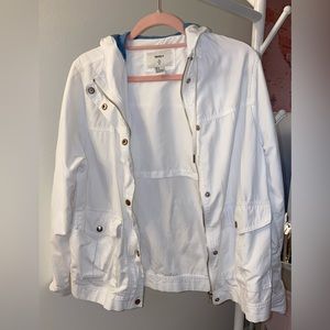 Forever 21 White hoodie jacket